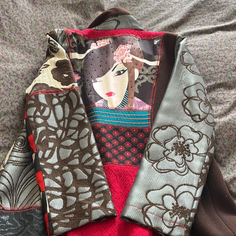 Coat patchwork size 46 - Picture 10 of 16
